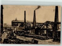 W4300 Essen , Ruhr Serie I Nr. 1 Stammhaus Verwaltungsgebäude AK Krupp Gebrauchsspuren
