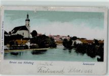 83339 W8224 Kötzing , Oberbay 1901 Gebrauchsspuren Lithographie