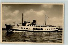 W2300 Kiel , Ostsee M.S. Laboe + Bordstempel AK Seebäderschiff 1936 Foto AK