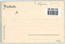 Für Württemberg und Hohenzollern AK Gestickte Fahne 1899
