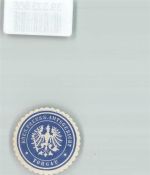 04860 O7290 Torgau Siegelmarke Amtsgericht Königreich Preußen Adler Blau Weiß