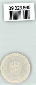 04860 O7290 Torgau Siegelmarke Amtsgericht Königreich Preußen Adler Blau Weiß