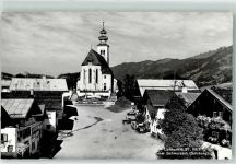 5020 Salzburg Foto AK Luftkurort St. Veit Schwarzach Kirche Auto