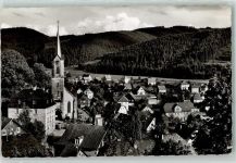 96346 W8649 Wallenfels , Oberfr - mit Pfarrkirche St. Michael