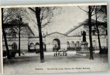 62000 Arras 1915 Gebrauchsspuren Hopital St. Jean Statue de l`Abbe Halluin