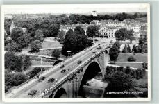 Luxembourg Luxemburg - Pont Adolphe Brücke Auto Omnibus Turm