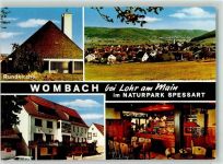 97816 W8770 Wombach - Gasthaus Spessarttor Gastraum Zapftresen Rundkirche