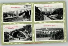08523 O9900 Plauen , Vogtl - Göltzschtal- Friedrich August- Elstertal- und Syratalbrücke Bahnpoststempel