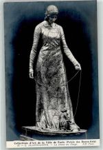 Paris Die Dame mit dem Affen Kunstsammlung C.Alaphilippe Skulptur