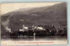 73100 Aix-les-Bains 1909 - le Lac du Bourget et l`Abbaye de Hautecombe