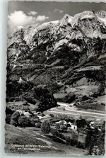 5450 Werfen Foto AK mit Tennengebirge Hüttenstempel