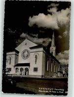 6890 Lustenau 1954 Foto AK Pfarrkirche St. Peter und Paul