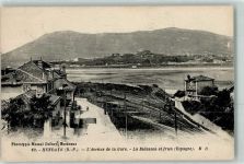 64700 Hendaye - l`Avenue de la Gare la Bidassoa et Irun