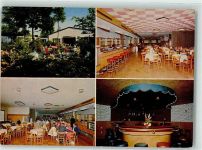 24576 W2357 Bad Bramstedt Foto AK Hotel Restaurant Bar Cafe Birkengrund Gasthaus Gastraum