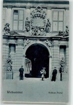 38300 W3340 Wolfenbüttel , Niedersachs 1906 - Schloss Portal