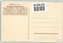 69469 W6940 Weinheim , Bergstr - Burgruine Windeck mit Chronik