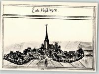 71665 W7143 Enzweihingen Foto AK Foto Metz Forstlagerbuch 1680