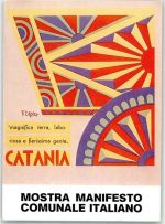 95100 Catania Lithographie Manifest Plakat sign. Deßero