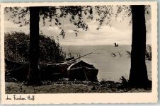 Primorsk Fischhausen Foto AK Am frischen Haff