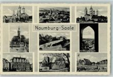 06618 O4800 Naumburg Saale - Dom Gymnasium Marktplatz Wenzelskirche Rathaus Marientor Bauernweg