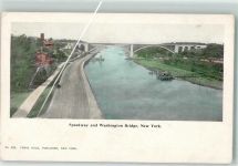 New York City FOTO KEINE AK Speedway Washington Bridge Strich auf Bildseite