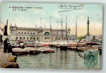 Barcelona 1912 - Hafen Puerto y Aduana