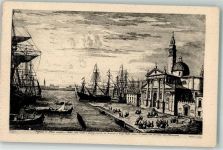 30100 Venezia 1925 Lithographie Hafen sign. Zanetti,Giov.