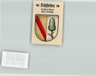 79356 W7837 Eichstetten am Kaiserstuhl Gebrauchsspuren Vignette Reklame Kaffee Hag Nr. 23 Wappen Eichel