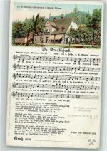Potucky Breitenbach Lieder AK Gasthaus Dreckschänke Lied Lithographie