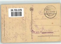Menen Menin 1917 Gebrauchsspuren Krankenhaus Feldpost WK I