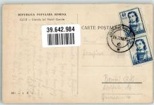Klausenburg Cluj / Kolozsvar 1958 Gebrauchsspuren Denkmal Matei Corvin