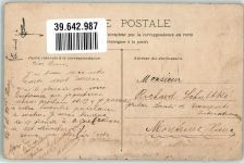 75000 Paris 1909 Gebrauchsspuren le Trocadero Künstlerkarte