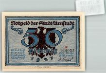 99310 O5210 Arnstadt 1921 Notgeldschein 50 Pfennig r 164055