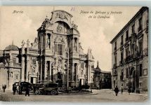 Murcia - Plaza de Belluga Kirche Auto Oldtimer
