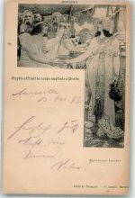 Marseille Legende Gyptis und Protis Motiv Frankreich 1899 Lithographie / Künstlerkarte