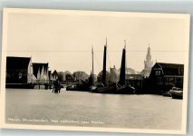 1001 Amsterdam Foto AK Monnickendam Hafen Segelboote
