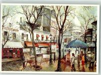 75000 Paris Foto AK sign. Georges Montmatre