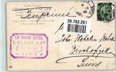 Tunis Foto AK Marktszene Kamele Ort lt. Stempel