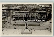 20100 Milano 1935 Foto AK Denkmal Omnibus Piazza Vittorio Emanuele