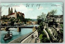 01662 O8250 Meißen , Sachs 1909 - Albrechtsburg Straßenbahn