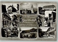 64823 W6114 Groß-Umstadt - Pfälzer Schloss Rathaus m. Ev. Kirche Darmstädter Schloss