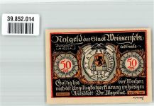 06667 O4850 Weißenfels , Saale 1921 Notgeldschein 50 Pfg Schusterstadt