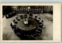 O1510 Potsdam Sitzungssaal Potsdamer Abkommen Cecilienhof Foto AK Politik Gebrauchsspuren