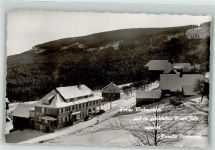 76596 W7564 Hundsbach , Baden Foto AK Winter Gasthaus Pension zur schönen Aussicht