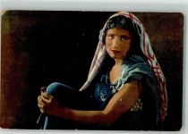 Frauenbildnis Editeur Lehnert & Landrock Volkstypen / Brauchtum Tunesien 1917