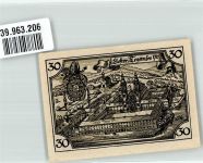 83684 W8180 Tegernsee 1921 Notgeldschein 30 Pfennig Kloster