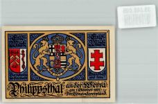 36269 W6433 Philippsthal Werra 1921 Notgeldschein Eine Mark Webstuhl