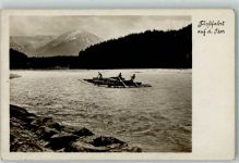Floßfahrt auf der Isar Holztransport Verlag Peter Triem 2020 Floß 1935 Foto AK