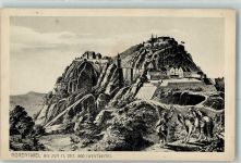 Hohentwiel Künstlerkarte Die Festung im Jahre 1800
