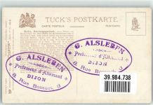 W1000 Berlin Mitte Reichstagsgebäude Oilette No. 182B Tucks Künstlerkarte